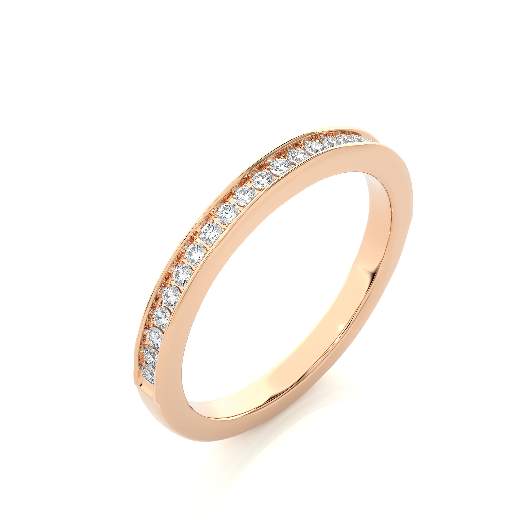 0.19 Carat H Color VS1 Clarity Diamond Studded Natural Diamond Ring.